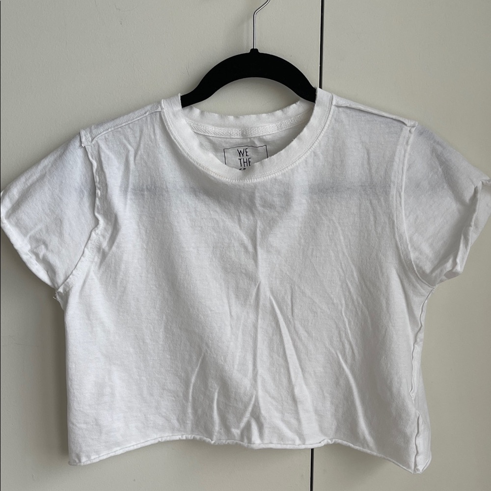 We The Free Cream Cropped Tee